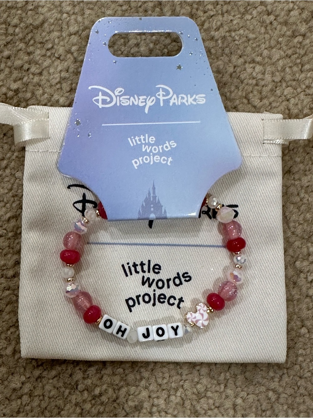 Little Words Project x Disney Parks 'OH JOY' Holiday Beaded Bracelet